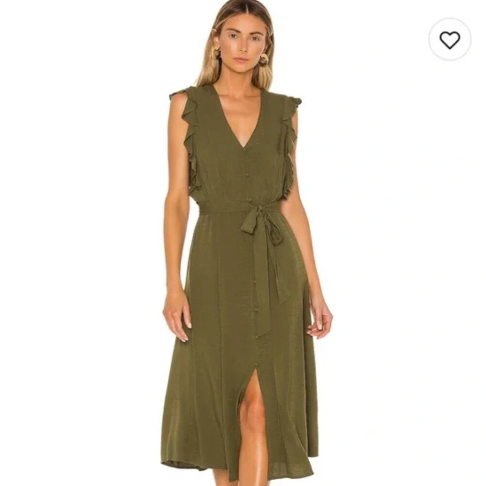 1.State Green Midi Dress Size Small